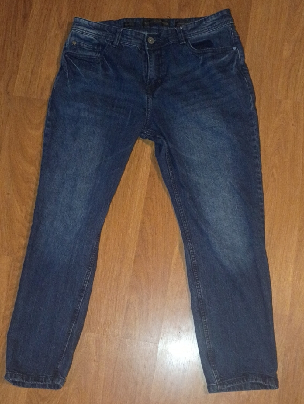 Classic Straight Men's Jeans in Dark Blue